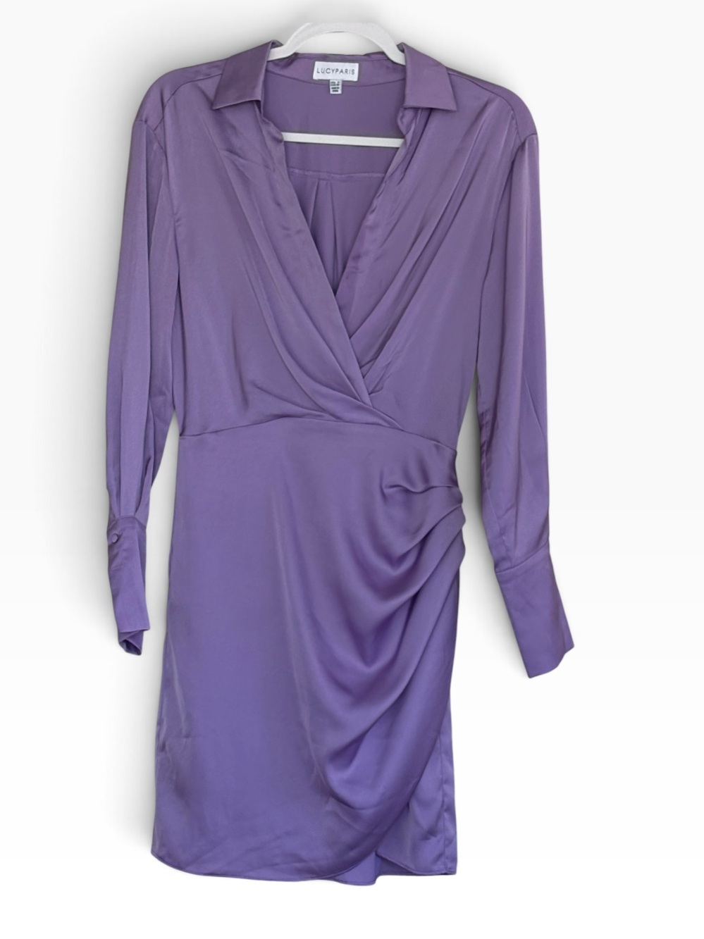 Lucy Paris Long Sleeves V-Neck Dress Size S